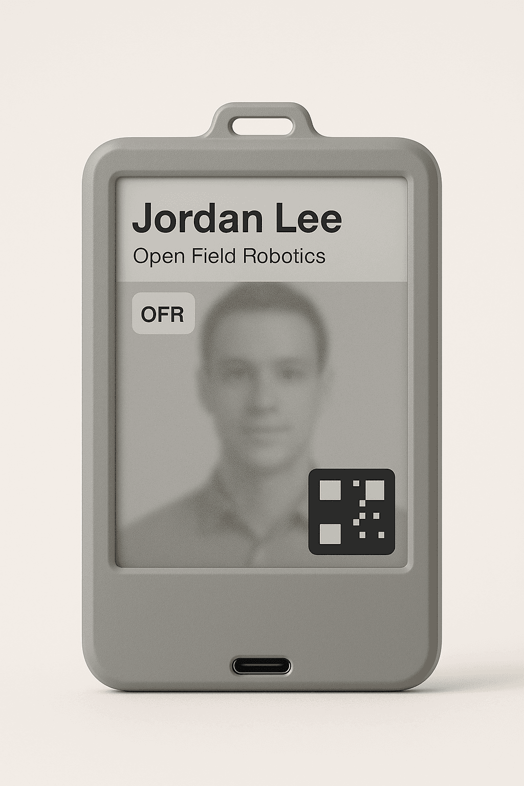 Smart eInk Conference Badge by CloudRaven primary badge mockup