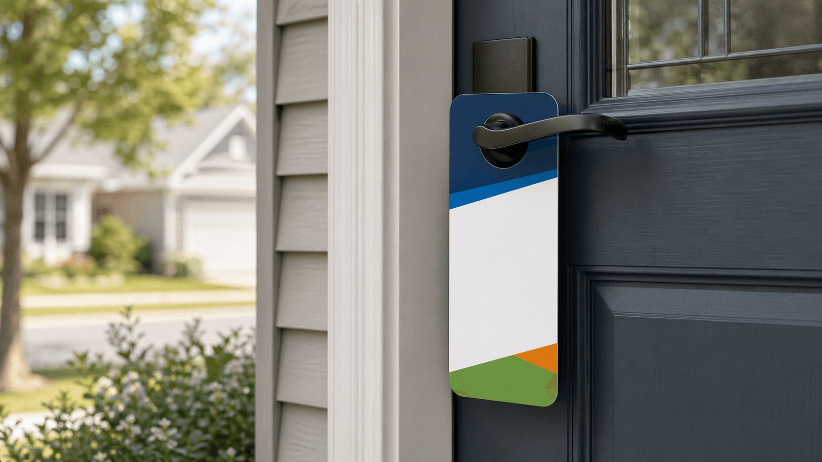 Photorealistic storefront poster placement for Move to AI