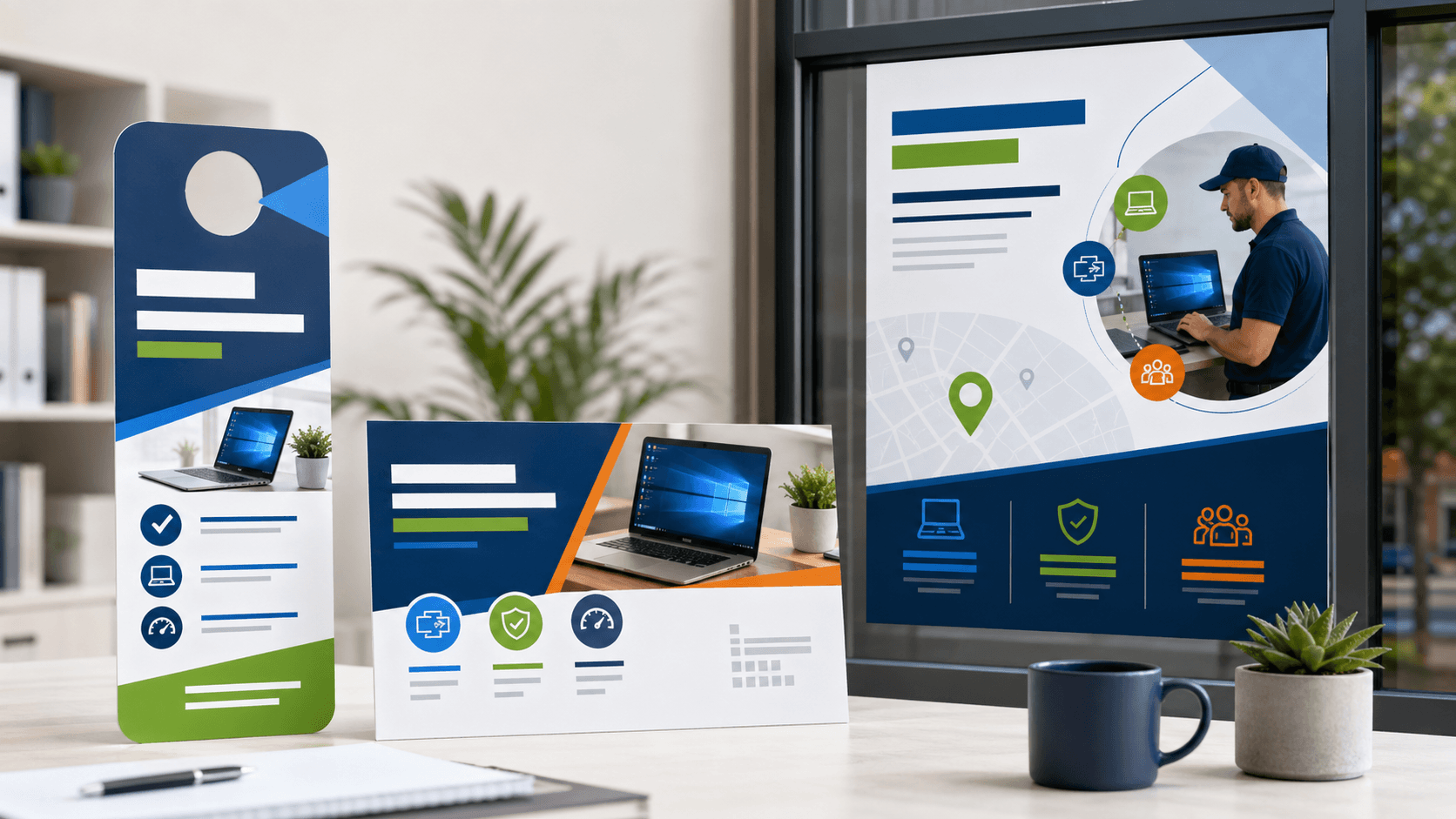 Abstract partner signal map for IT service pro market discovery