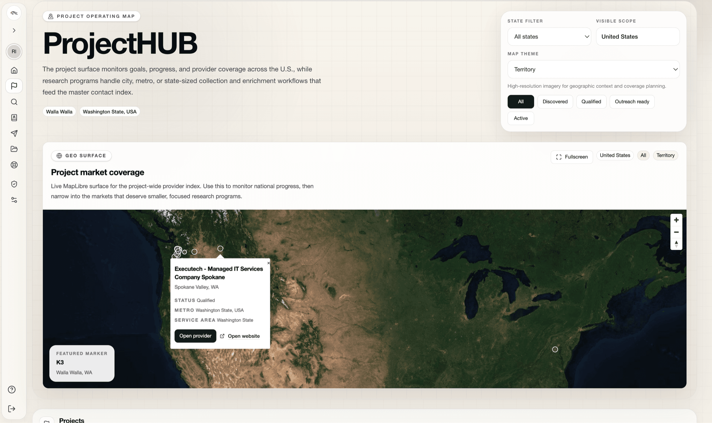 CloudRaven project view screenshot