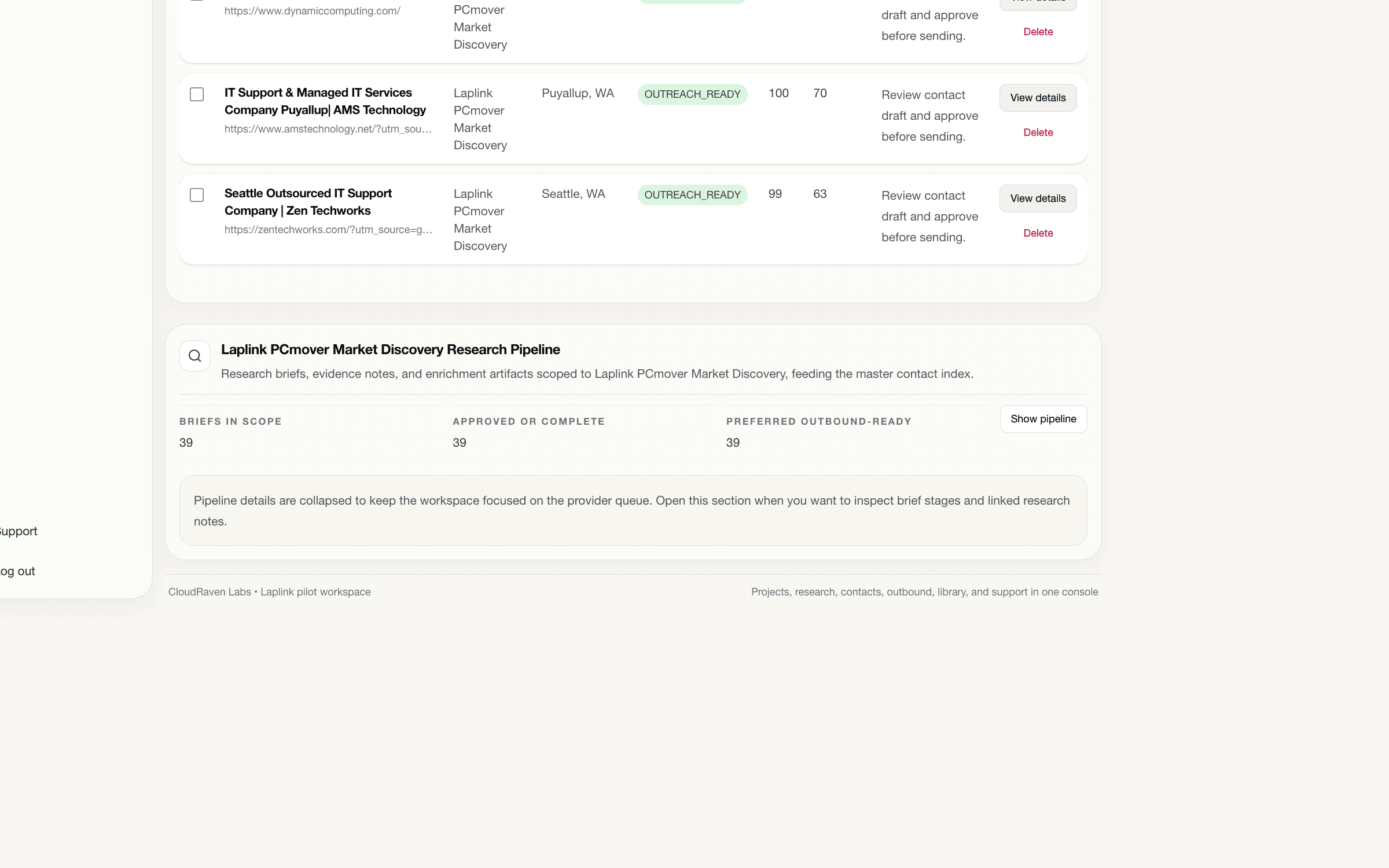 CloudRaven research derivatives screenshot